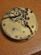 Movement Longines 13.3 For Repair Or Parts. Balance staff Bróken Hairspring Good