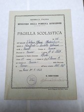 Pagella scolastica 3°