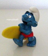 PUFFI VINTAGE 1981-   PUFFO CON SURF -SCHTROUMPFS PEYO SCHLEICH 