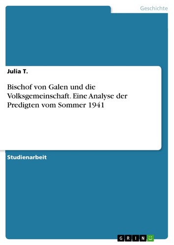 Bischof von galen und - bischof,