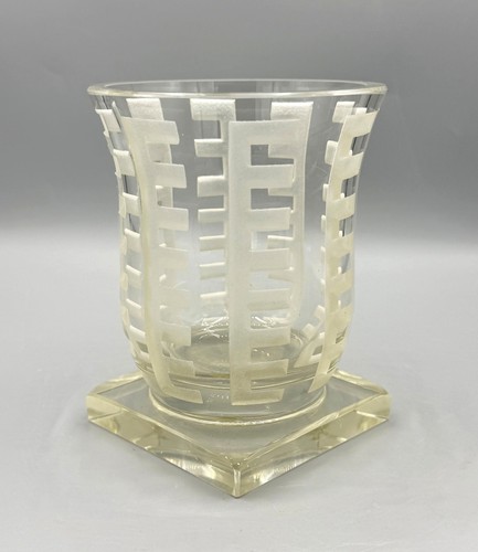 Vase art deco verre - verre, grave
