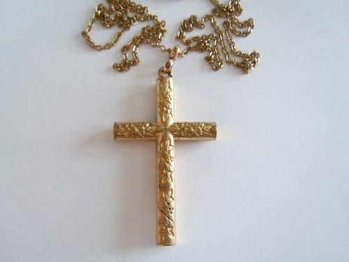 Antico catena pendente croce - catena,