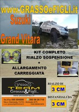 Kit COMPLETO Rialzo Molle + 4 Distanziali Ruota 3cm For Suzuki Grand Vitara 98>