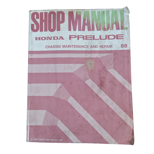 Honda prelude shop manuale - prelude,