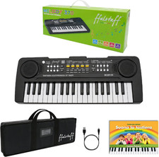 Mini Melodica Elettronica  37 Mini Tasti Con Borsa Con Tracolla E E-Book "Suona 