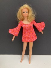 VINTAGE -1968 LIVE ACTION BARBIE PJ con MINI ABITO FLOREALE - TAIWAN