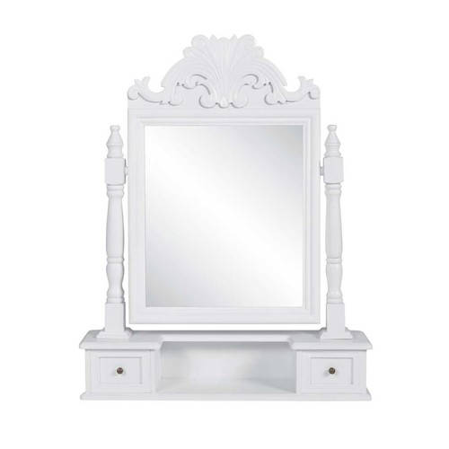 Legno abete toletta - legno, specchio