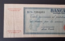 RARISSIMO TITOLO PROVVISORIO