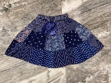 Maxi gonna corta donna blu