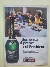PRESIDENT RESERVE RICCADONNA RITAGLIO CLIPPING PUBBLICITA' 1960 ADVERTISING #G29