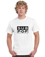Sub Pop T-Shirt bianca con
