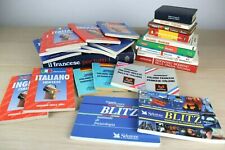 Lotto 25 Vari Manuali Conversazione Dizionari RUSSO SPAGNOLO INGLESE FRANCESE