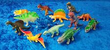 *DS1 LOTTO DINOSAURI IN PLASTICA VINTAGE ANNI 80 90 CHINA 10 - 15 CM PLASTICA