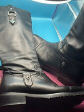 CESARE PACIOTTI Vera Pelle Stivali Anfibi Neri N 39