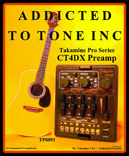 Takamine CT4 DX DMP Preamplificatore Doppio Parametrico Rivenditore Autorizzato NUOVO Con Garanzia
