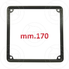 CORNICE TARGA NERA VECCHIO MODELLO mm.170x170 VESPA MOTO