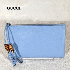 Borsa pochette Gucci bambù
