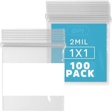 Mini Sacchetti Zip 1"x1"