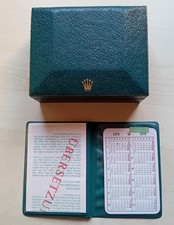 ROLEX VINTAGE BOX 67.00.3 COFFIN + Holder + Calendar 1978 + translation papers
