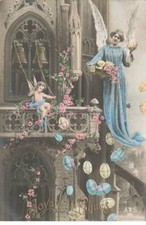 Angeli #MK52880 Buona Pasqua Œuf Campane Cherubino