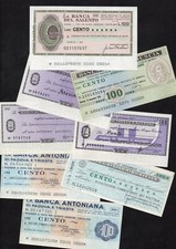 MINI ASSEGNI - BANCHE VARIE