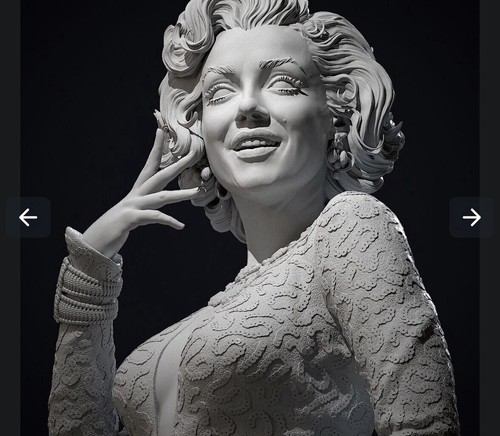 Busto marilyn monroe - monroe, cinema