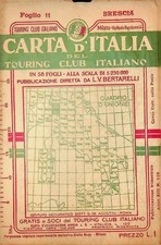 Carta d'Italia del Touring Club Italiano: 11: Brescia. Alla scala di 1:250.