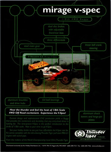 Pubblicità thunder tiger - tiger, rc