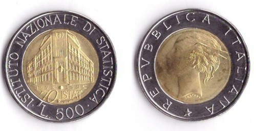 1996 italia lire 500 - italia,