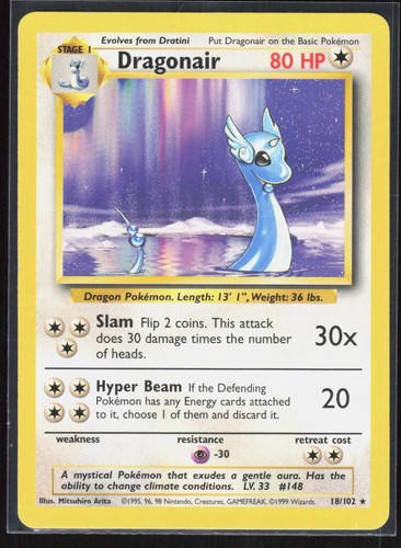 Dragonair 102 raro set - raro, base