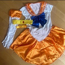 Set Costume Sailor Moon Venus Cosplay M Include Scarpe Opzione Usato Giappone