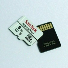 Micro SD 8GB Sandisk Industrial x apparati apparecchiature navigatori GPS