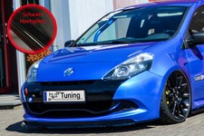 Spoiler anteriore spoiler spada in ABS per Renault Clio 3 RS fase 2 nero lucido