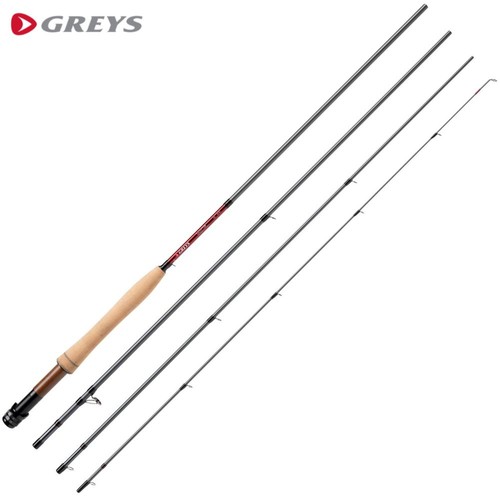 Canna pesca mosca grigio - canna,