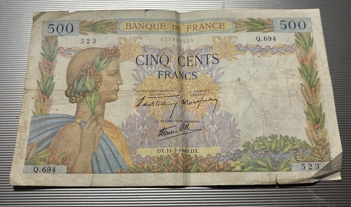 Banconota 500 franchi francesi - 500,