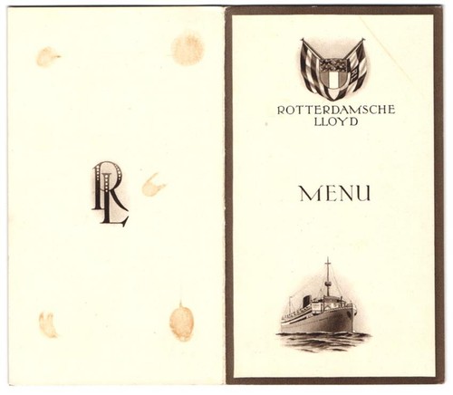 Menu piroscafo buitenzorg - menu,
