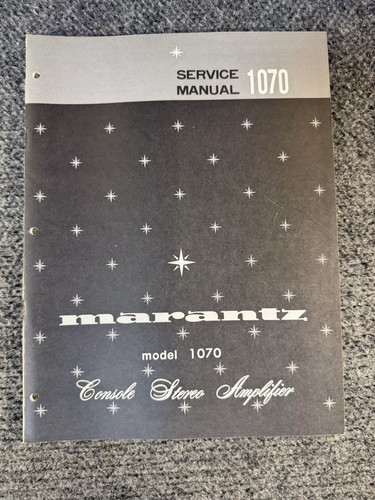 Marantz model 1070 console - model,