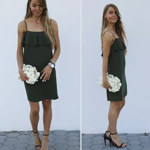 Zara verde infilare abito - infilare,