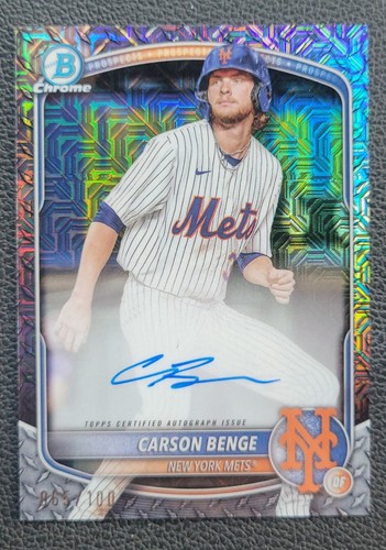 Carson benge 2025 bowman cromo - bowman,
