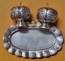 SET SALE E VASSOIO IN ARGENTO