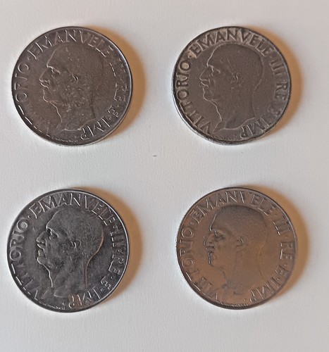 Lotto monete 1 lira - di, da