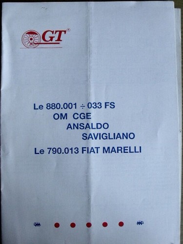 Depliant treno 880 001 - depliant, gt