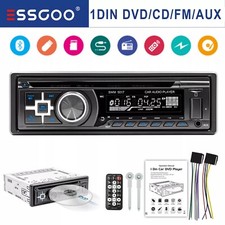 Autoradio Con Lettore CD DVD MP3 USB Bluetooth FM AUX Ingresso Radio Singolo 1 DIN
