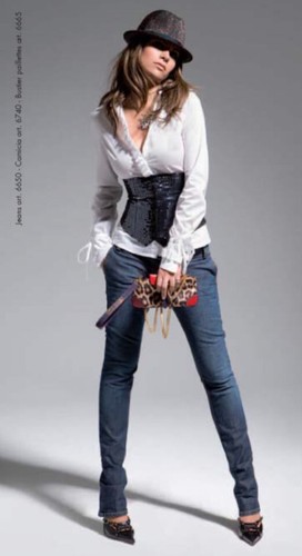 Denny rose bustino bustier - rose,