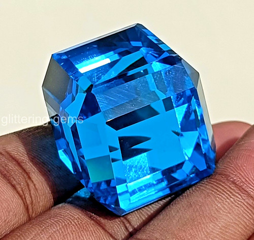 Pietra cubo zaffiro naturale - pietra,
