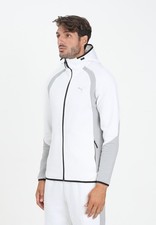 PUMA Felpe Uomo Bianco Felpa con zip Felpa con zip Evostripe Autunno inverno 202