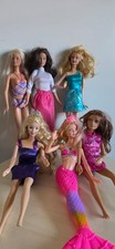 Lotto 6 Barbie. Sirena e altre Bambole Originali Mattel