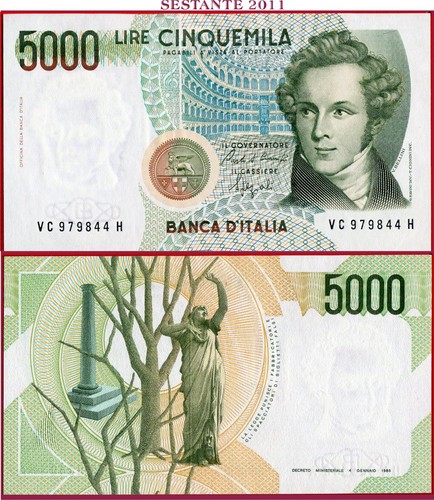 Italia italy 000 5000 - -, lire