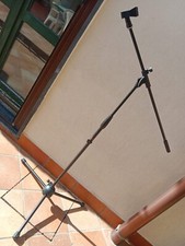 3 aste per microfono a giraffa + 3 beccucci a pinze