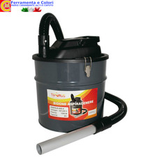Bidone Aspira Cenere 1200 W FUOCOVIVO Aspirapolvere 20Litri Per Stufa Camino